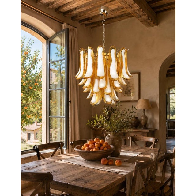 Italian Murano Chandeliers, 1970s, Set of 2 For Sale - Image 11 of 15