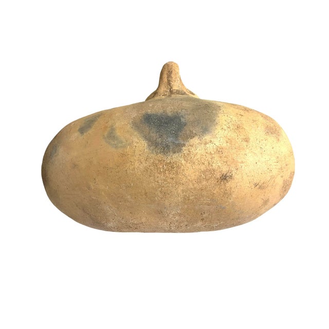 Brown #4648 Moroccan Vintage Tuareg Terracota Clay Decorative Pot 19" H For Sale - Image 8 of 12