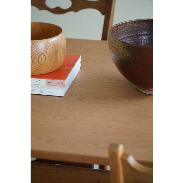 Mid-Century Modern Dining Room Table in Oak & Teak by Ditte & Adrian Heath, 1960s For Sale - Image 14 of 15