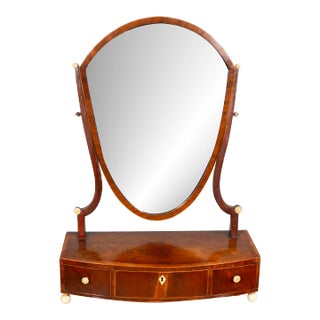 George III Mahogany Dressing Mirror For Sale