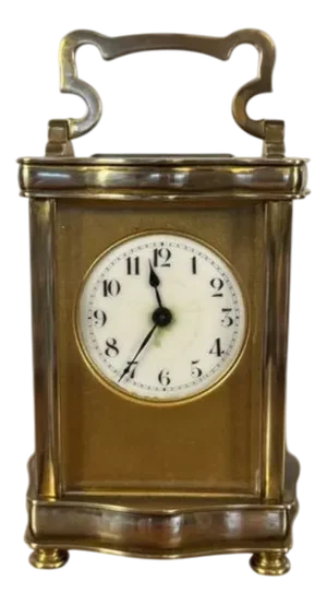 Antique Victorian French Brass Carriage Clock, 1880