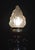 Art Deco Mid-Century Brass Table Lamp with Opaline Flame Shade, 1940s For Sale - Image 12 of 18
