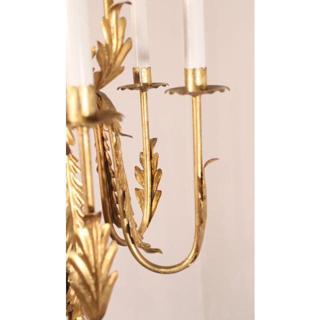 1950's Italian Gilt Metal Gold 10 Light Candelabra Floor Lamp Chairish
