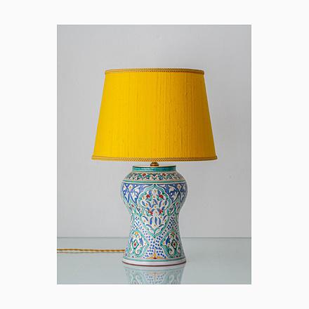 Spanish Hand-Painted Ceramic Table Lamp from Granada Pottery For Sale - Image 17 of 17