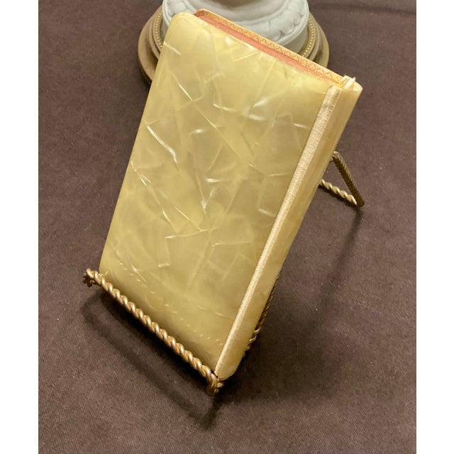 Vintage Mother of Pearl Catholic Prayer Book Made in Belgium Circa 1954 For Sale - Image 16 of 16