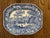 Late 19th Century 19th Century Pair of Staffordshire Wild Rose Blue and White Large Platters For Sale - Image 5 of 8