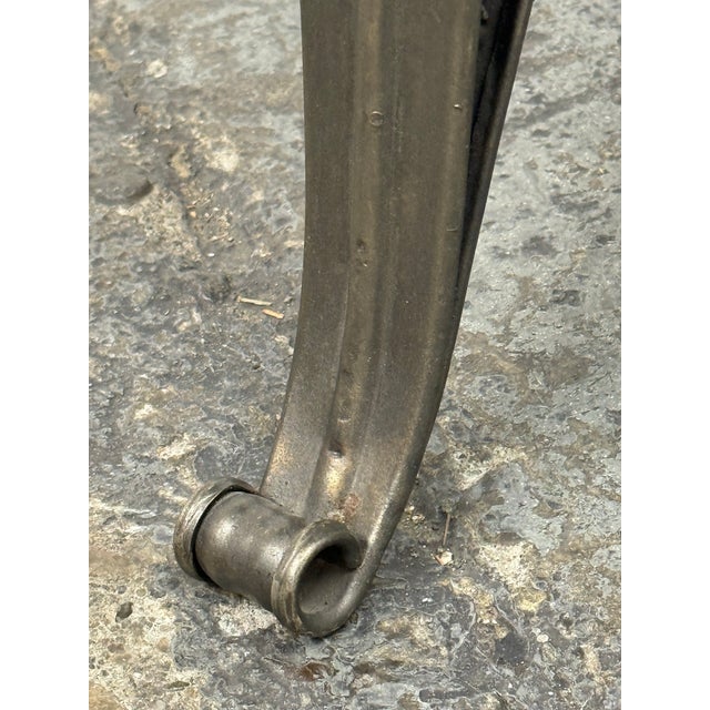 Arhaus Industrial Modern Round Metal Adjustable Weston Crank End Table For Sale In San Francisco - Image 6 of 12