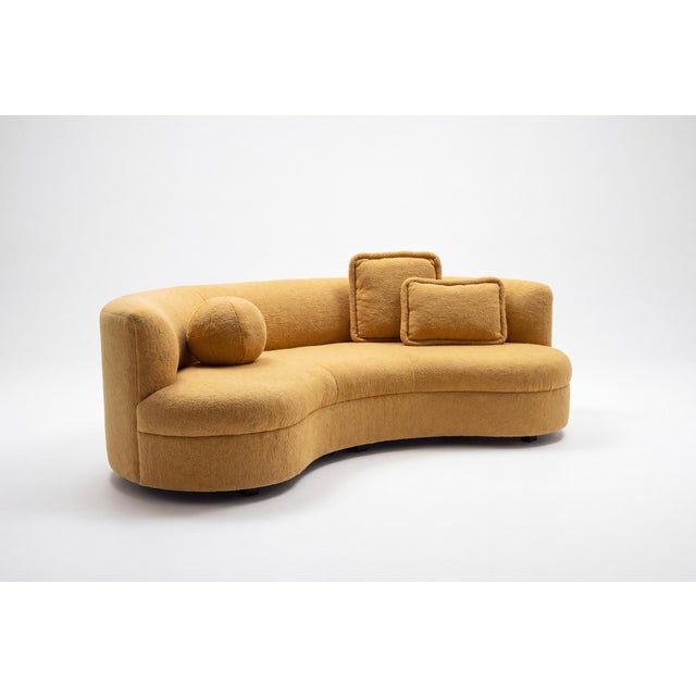 Postmodern John Mascheroni Curved Sofa For Sale - Image 3 of 9