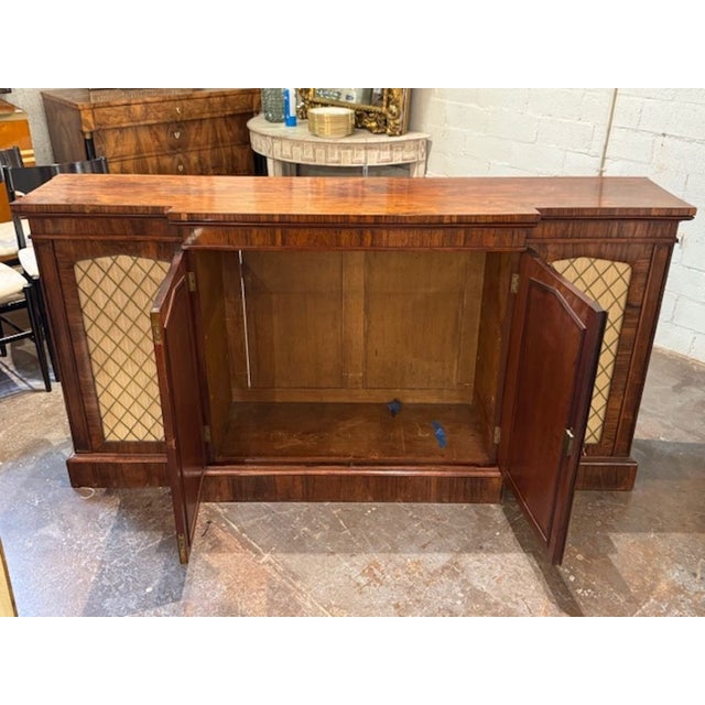 English Rosewood 4 Door Credenza For Sale In Dallas - Image 6 of 6