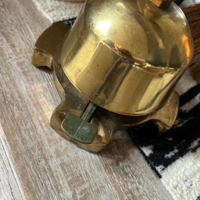 Rare Vintage Brass Church Cross Bell. Bell works... 5.5 widest 6 3/4" tall. I don't know much about it... sorry Communion...