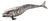 Vintage Mexican Novelty Articulated Fish in Alpaca Silver, 1950s For Sale