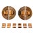Set of 10 Copper Heavy Cabinet Pulls & Handles From 30's For Sale