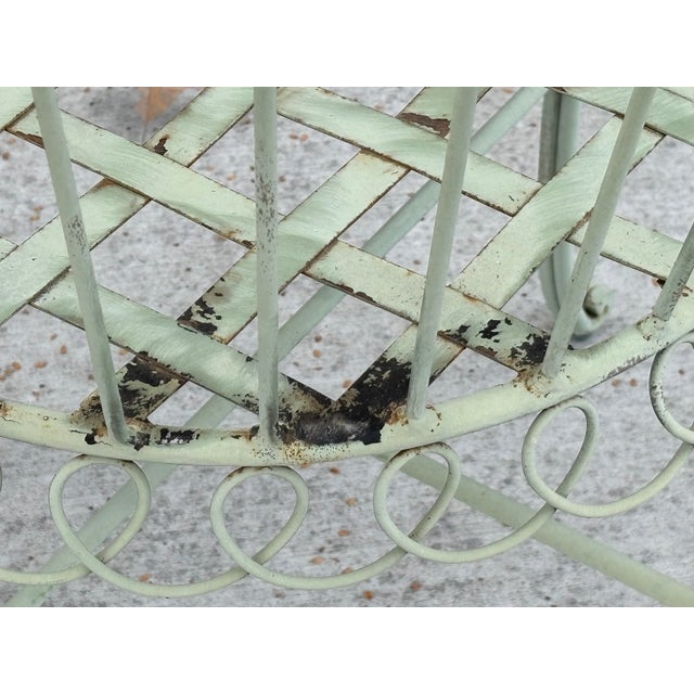 Mid-Century French Wrought Iron Garden Chairs in the Style of Mathieu Matégot - A Pair For Sale - Image 18 of 18