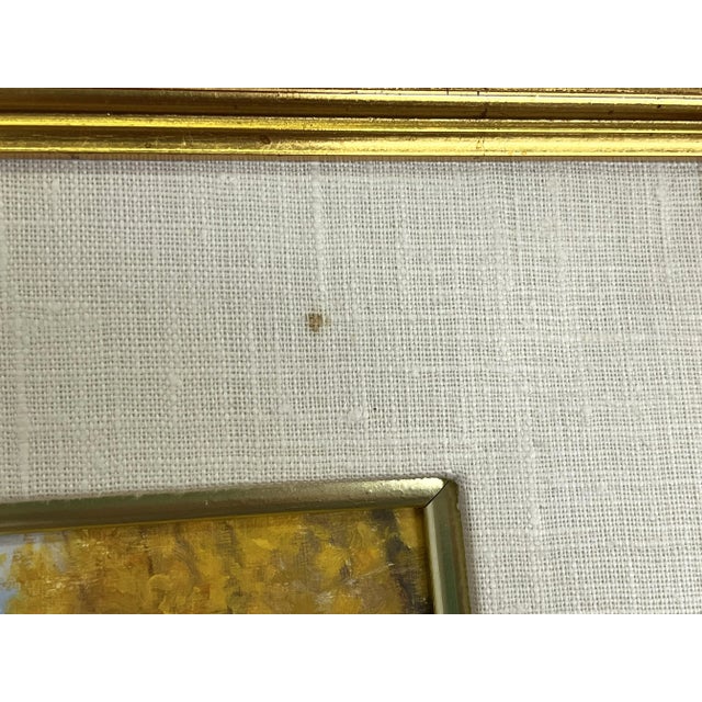 Ruth Rawhouser (Wyoming, Present) Signed Original Oil Painting on Board "September Cottonwoods" Circa 1992 For Sale - Image 11 of 12