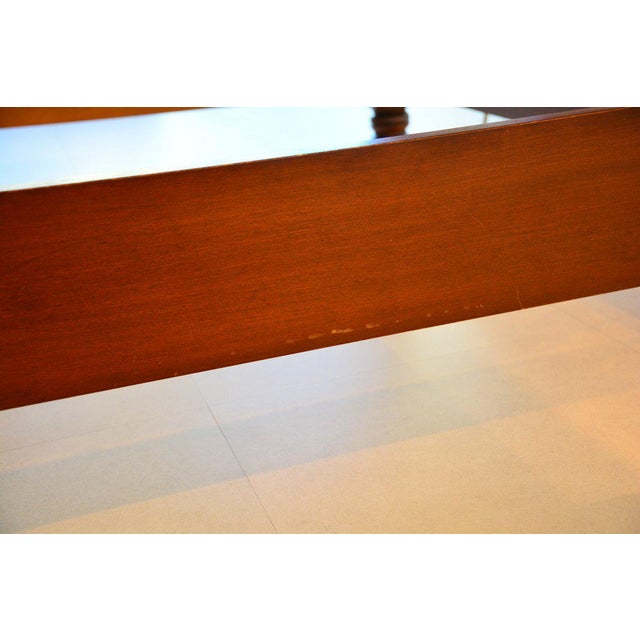 Ralph Lauren Four Poster Carved Wood Queen Size Bed Frame Chairish