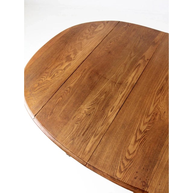 Brown Antique Drop Leaf Table For Sale - Image 8 of 13