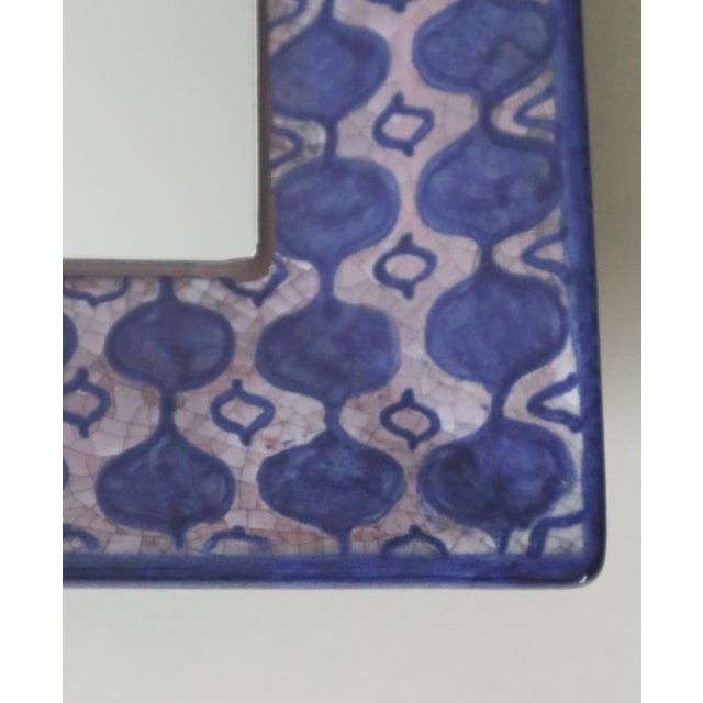 Glass Scandinavian Handcrafted Mirror by Michael Andersen, 1960s For Sale - Image 7 of 11