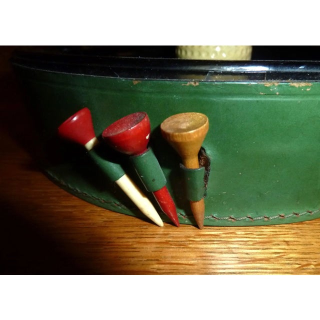 Vintage Golf Penfold Leather Ashtray With Tees For Sale - Image 11 of 12