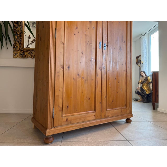 Vintage Farmhouse Cabinet in Softwood, 1960s For Sale - Image 11 of 12