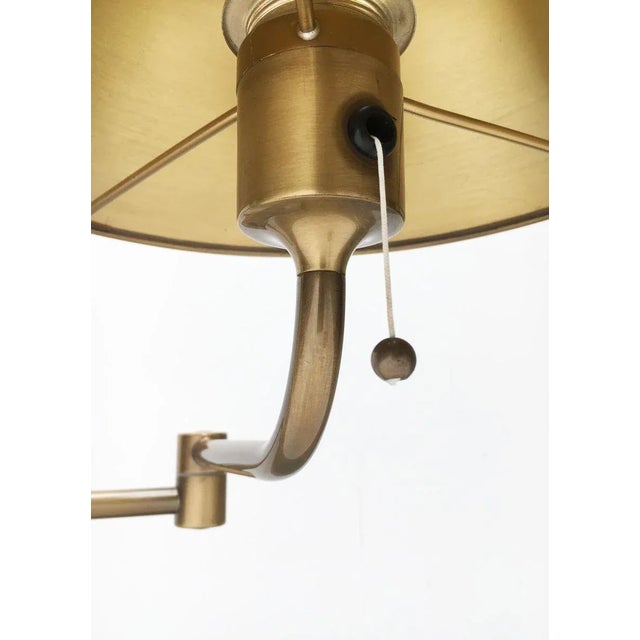 1970s Vintage German Brass Hollywood Regency Style Lesan Floor Lamp by Florian Schulz, 1970s For Sale - Image 5 of 18