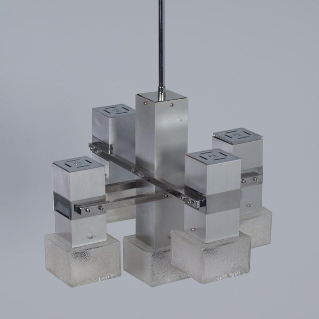 Italian Cube Pendant by Gaetano Sciolari, 1970s For Sale - Image 6 of 11