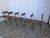 Industrial Vintage Industrial School Chairs in Brown Fabric with Black Metal Bases, 1970s, Set of 6 For Sale - Image 3 of 18