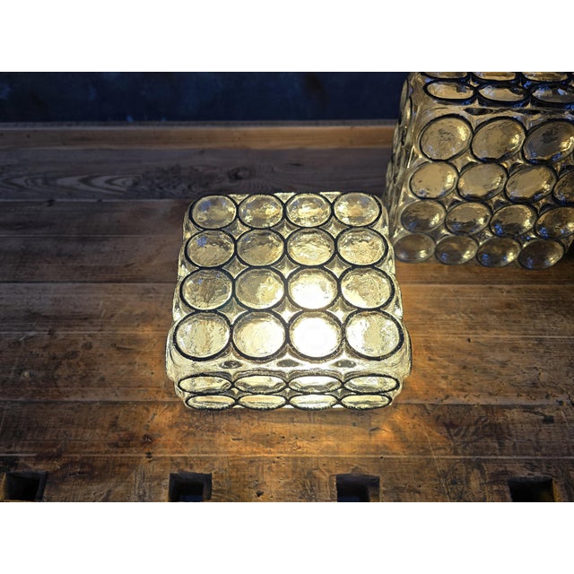 Metal Mid-Century Ceiling Light from Glashütte Limburg, 1970s For Sale - Image 7 of 14