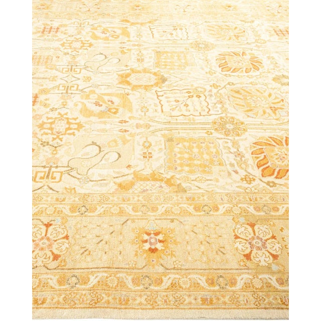 Solo Rugs Vintage Traditional Hand Knotted Wool Area Rug, Ivory - 7'10" X 10'3" For Sale - Image 4 of 9