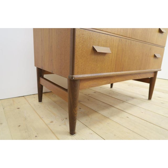 Teak Chest of 3 Drawers, Denmark, 1960 For Sale - Image 9 of 11