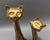 Mid 20th Century Vintage Mid Century Modern Stylized Siamese Cats Brass Figurine Sculpture Pair For Sale - Image 5 of 9