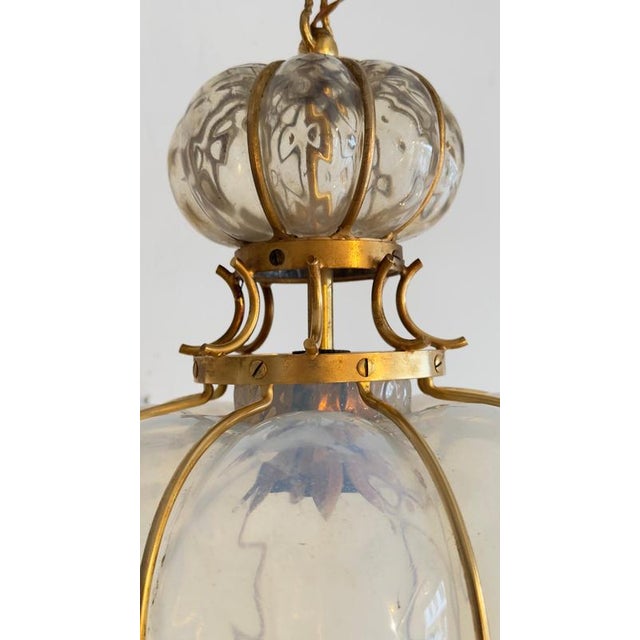 Mid-Century Murano Glass Pendant Lamp attributed to Barovier & Toso, Italy, 1960s For Sale - Image 6 of 12