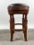 Brown Vintage Traditional Style Frontgate Studded Leather Swivel Stool, a Set of 3 For Sale - Image 8 of 16