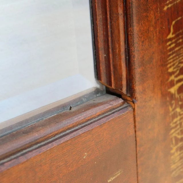 Pair Vintage Solid Mahogany and Beveled Glass Interior Room Divider Doors For Sale - Image 11 of 13