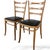 Black Dining Chairs in Bentwood with Black Vinyl Seats, Set of 2 For Sale - Image 8 of 9