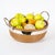 Mid-Century Modern Mid Century Modern Chrome Ring-Handled Basket Centerpiece Composite Fruit Pears For Sale - Image 3 of 10