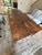 91” Custom Solid Alder Dining Table With Hand-Forged Iron Tapered Legs | Elegant Rustic European For Sale In Atlanta - Image 6 of 9