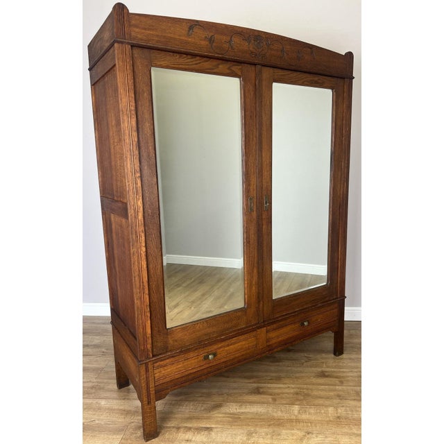French Wardrobe in Oak For Sale - Image 3 of 13