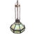1910 Arts and Crafts Slag Glass Octagonal Chandelier in Hammered Iron For Sale