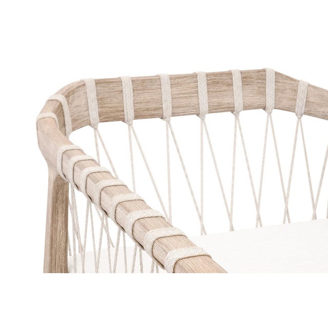 Wood Pacific Fabric Club Chair by Essentials for Living For Sale - Image 7 of 7