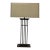 Late 20th Century Tanner Kenzie Sculpted Iron Craftsman Table Lamp For Sale
