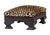 Clarence House Mid 19th Century Empire Mahogany Footstool With Clarence House Leopard Velvet For Sale - Image 4 of 6