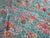 1930s Jadeite Feedsack Yo Yo Quilt Trellis Pattern Floral Diamond Edges Queen Handmade 1930's For Sale - Image 5 of 17