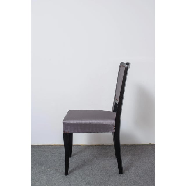 Art Deco Dining Chairs, 1920s, Set of 4 For Sale - Image 4 of 5