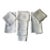 French Monogrammed Linen Shaving Hand Towels, PSF & BHG Monograms, Set of 8 | C. 1900 For Sale