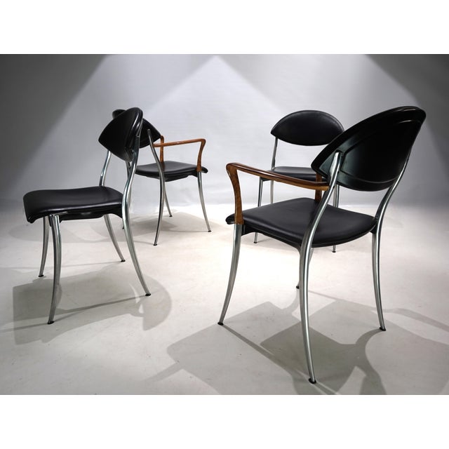Coro Dining Chairs by Luigi Origlia, 1980s, Set of 4 For Sale - Image 13 of 18