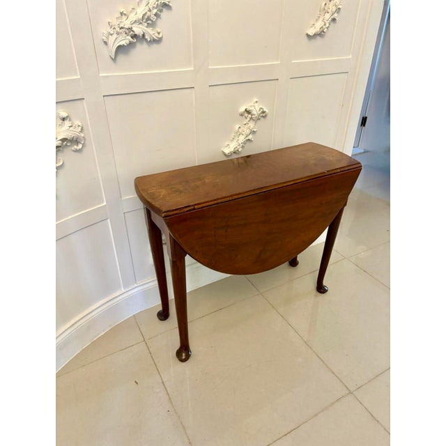 Wood Antique George III Mahogany Drop Leaf Table, 1780 For Sale - Image 7 of 10