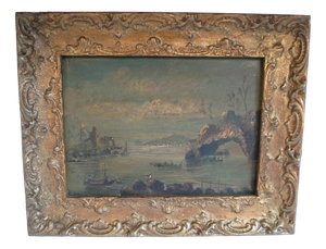 Unknown, Seascape, 1800s, Oil and Copper