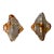 Pair of Sconces Amber Murano Glass by Mazzega, Italy, 1970s For Sale