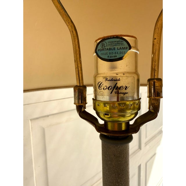 1970s Frederick Cooper Sculptural Tôle Vine Floor Lamp With Glass Table For Sale - Image 12 of 12