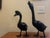 Japanese Pair Bronze Duck Figures For Sale - Image 3 of 4